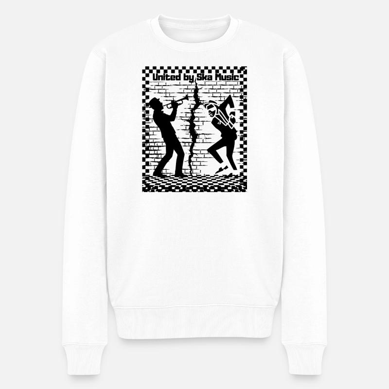 Ska-Musik - Männer Premium Bio Pullover - Weiß