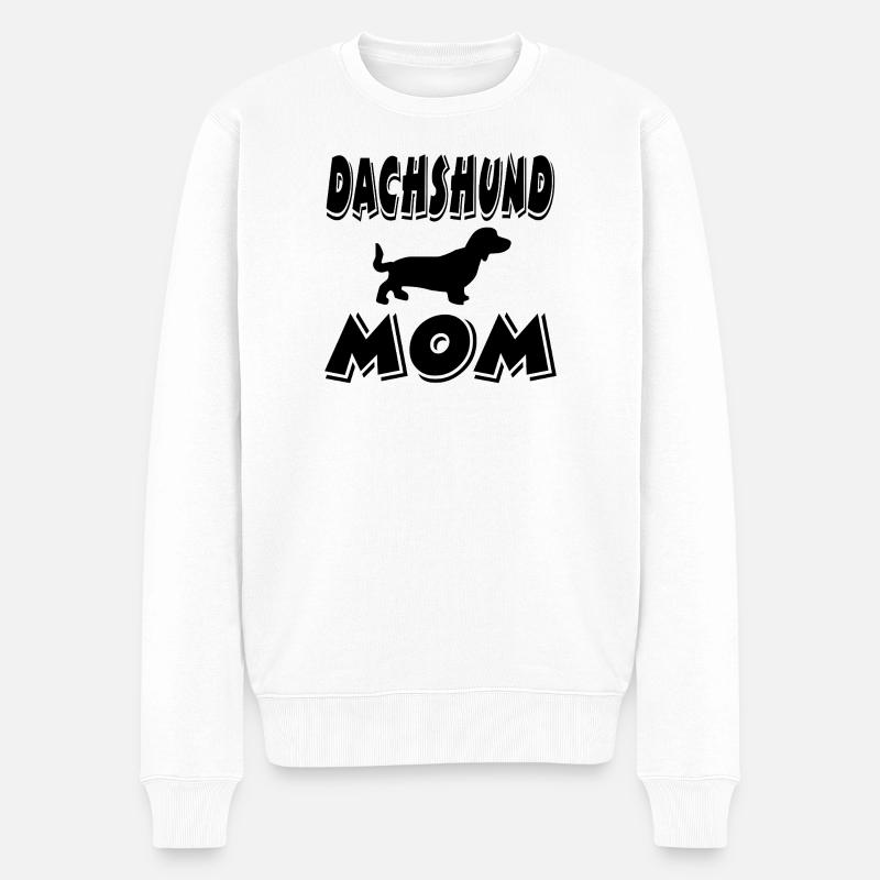 Dackel - Männer Premium Bio Pullover - Weiß