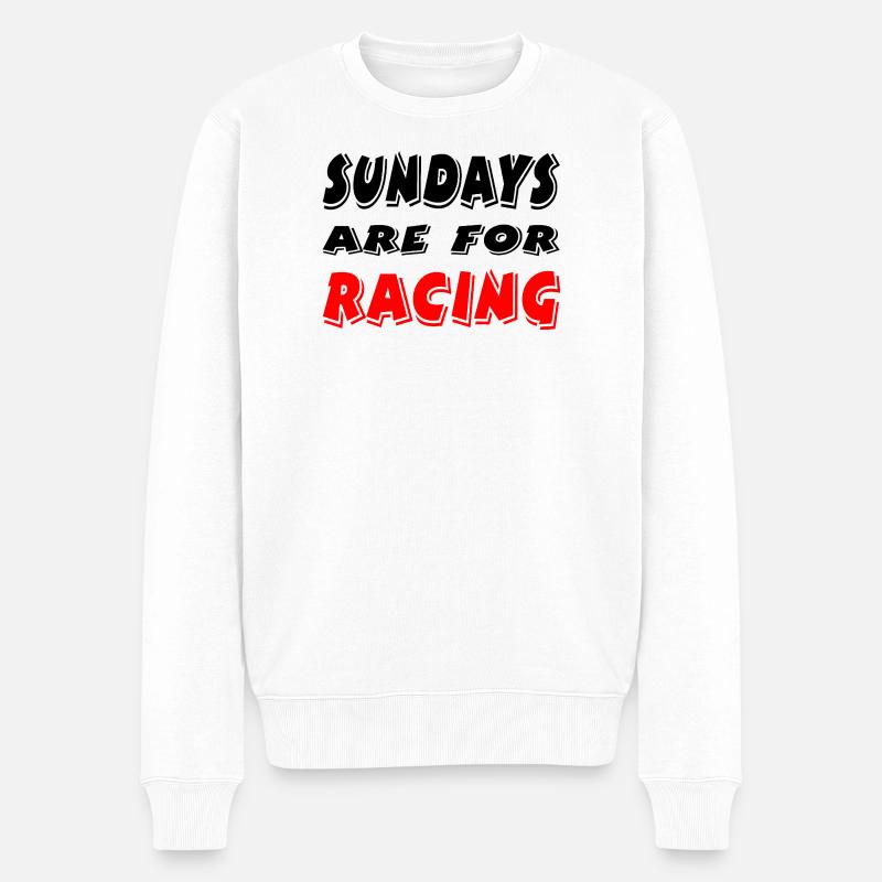 Auto - Männer Premium Bio Pullover - Weiß