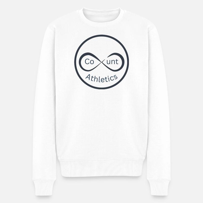 Logo d’athlétisme infini - Pull Premium bio Homme - blanc