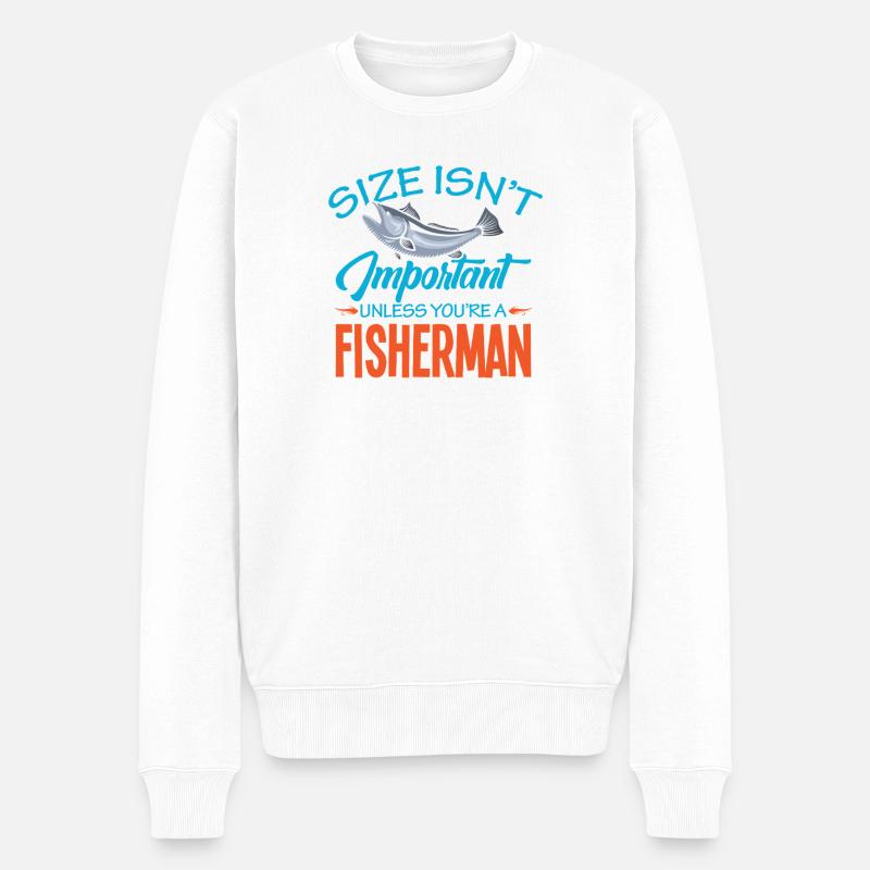 Pêcheur, pêcheur, dits, Petri Heil - Pull Premium bio Homme - blanc