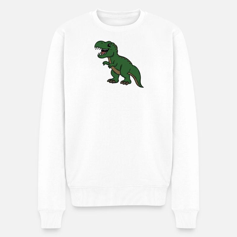 Dinosaure - Pull Premium bio Homme - blanc