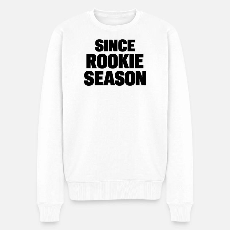 since rookie season - Männer Premium Bio Pullover - Weiß