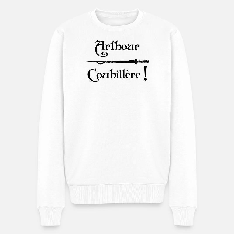 Arthour Couhillère! - Männer Premium Bio Pullover - Weiß
