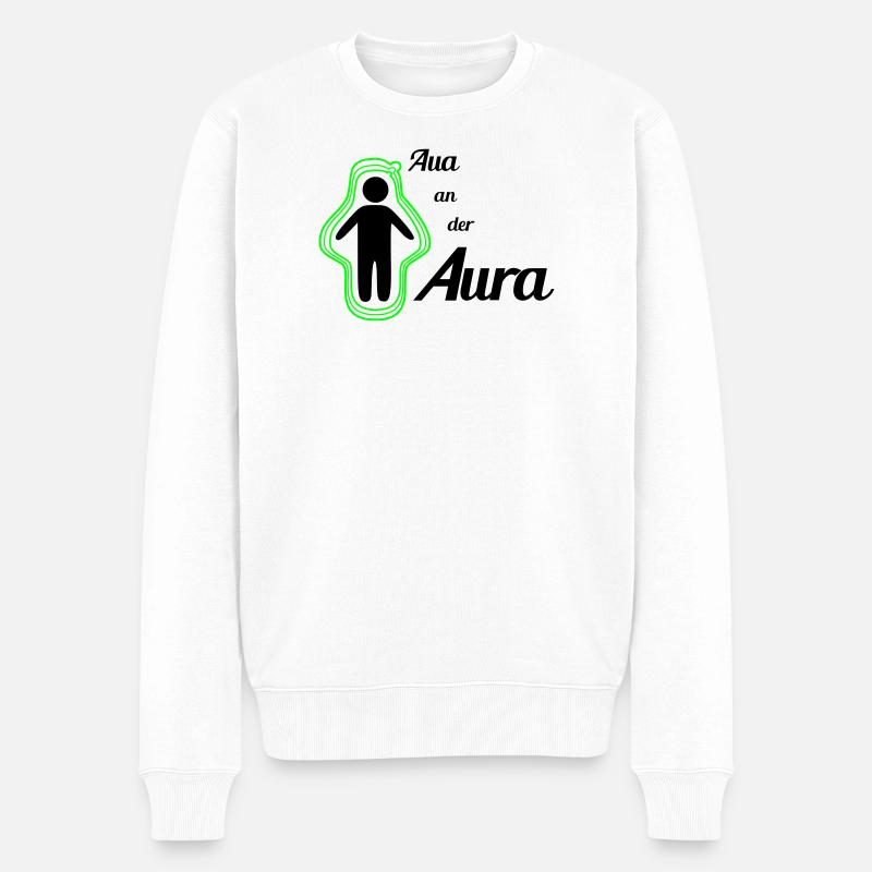 Aïe à l’Aura - Pull Premium bio Homme - blanc