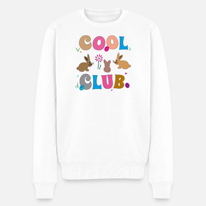  Ostern  - Männer Premium Bio Pullover - Weiß