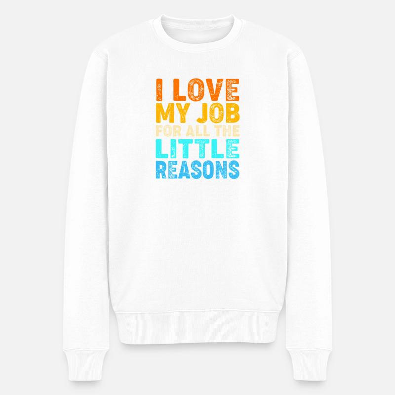 Krankenschwester Schule - Männer Premium Bio Pullover - Weiß