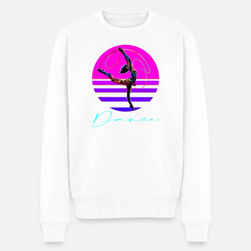 Dance - Männer Premium Bio Pullover - Weiß