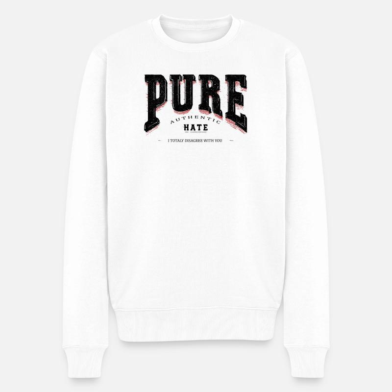 Pure HATTE - Pull Premium bio Homme - blanc