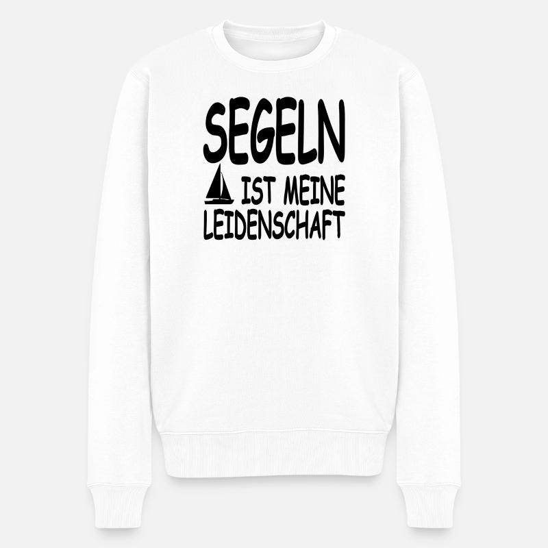 Voile - Pull Premium bio Homme - blanc