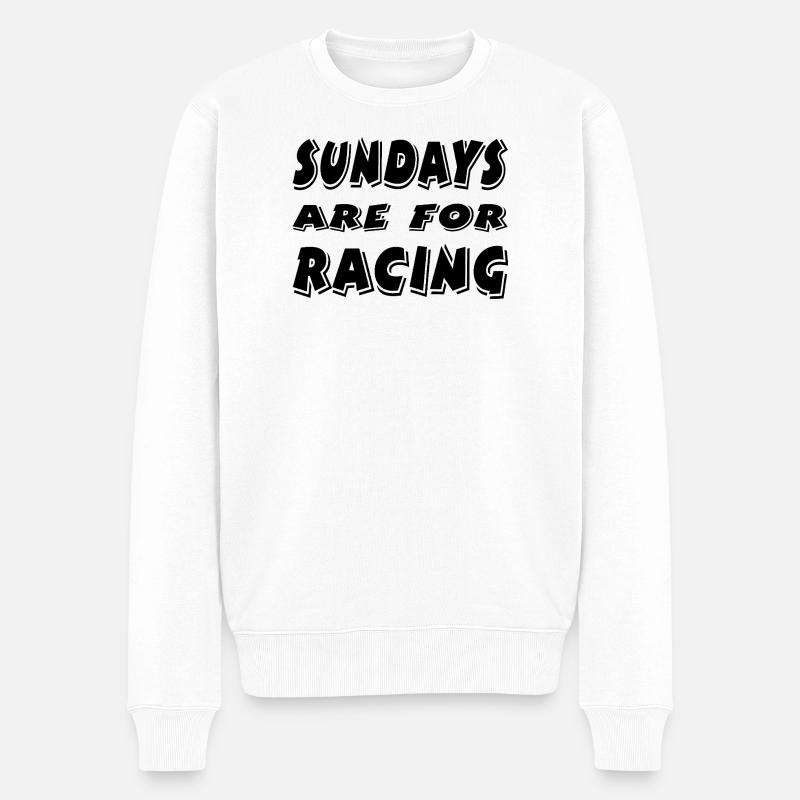 Auto - Männer Premium Bio Pullover - Weiß