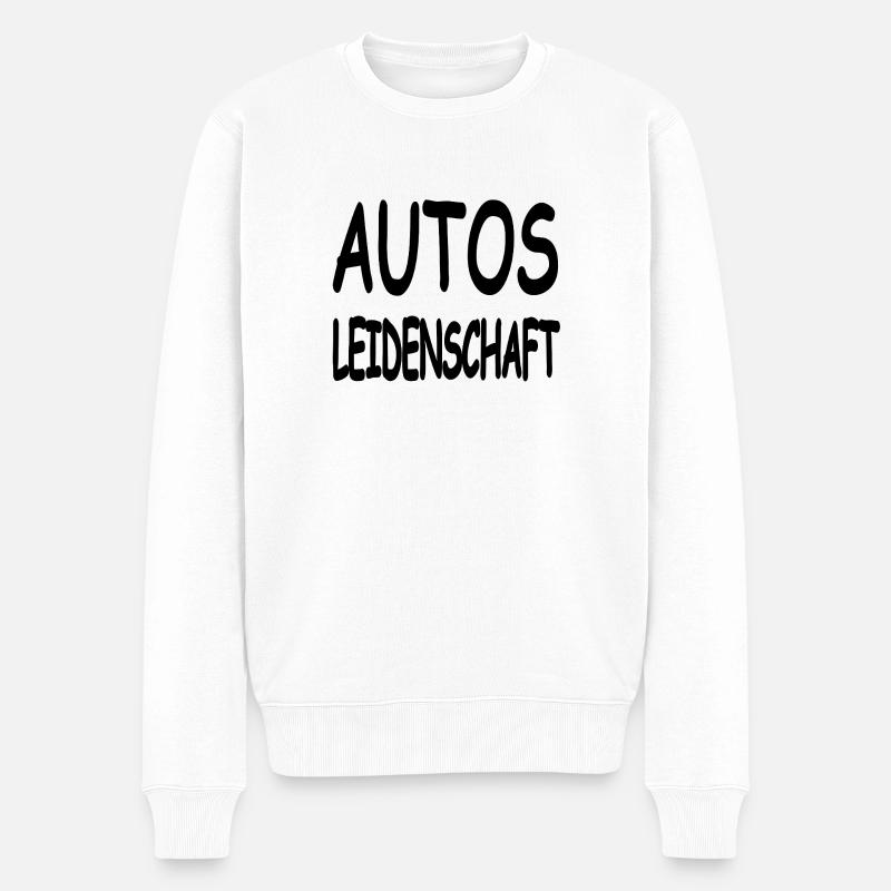 Autos - Männer Premium Bio Pullover - Weiß