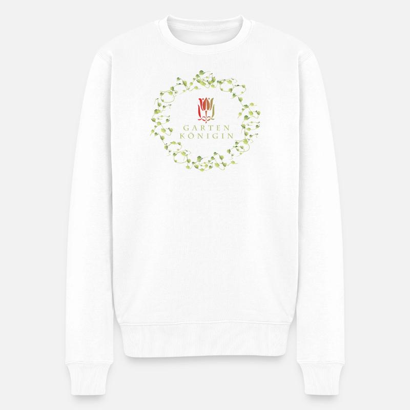 Reine du Jardin - Pull Premium bio Homme - blanc