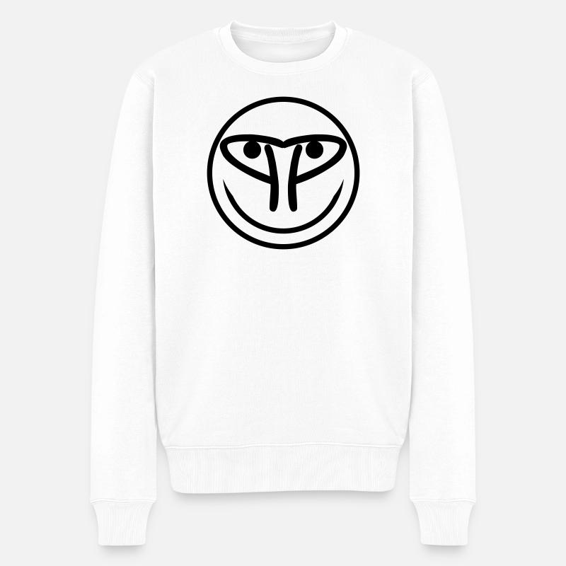 Logo_Icona_Web - Männer Premium Bio Pullover - Weiß