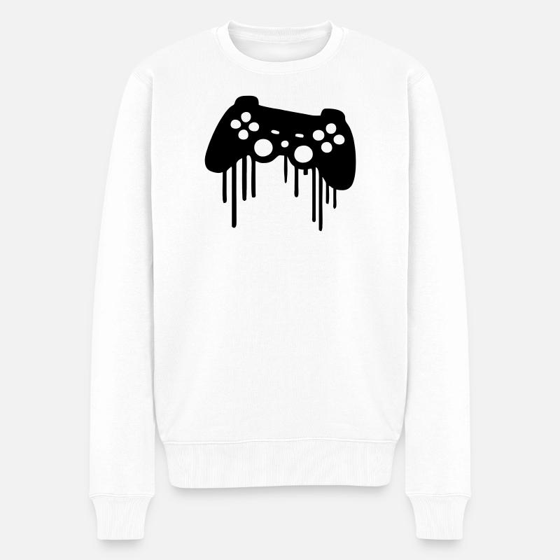 Manette de jeu - Pull Premium bio Homme - blanc