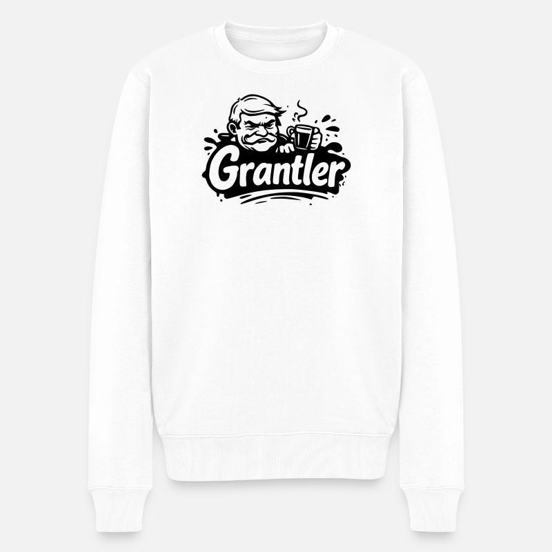 Grantler - Männer Premium Bio Pullover - Weiß