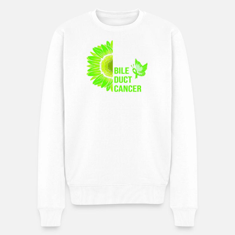 Galle Krebs - Männer Premium Bio Pullover - Weiß