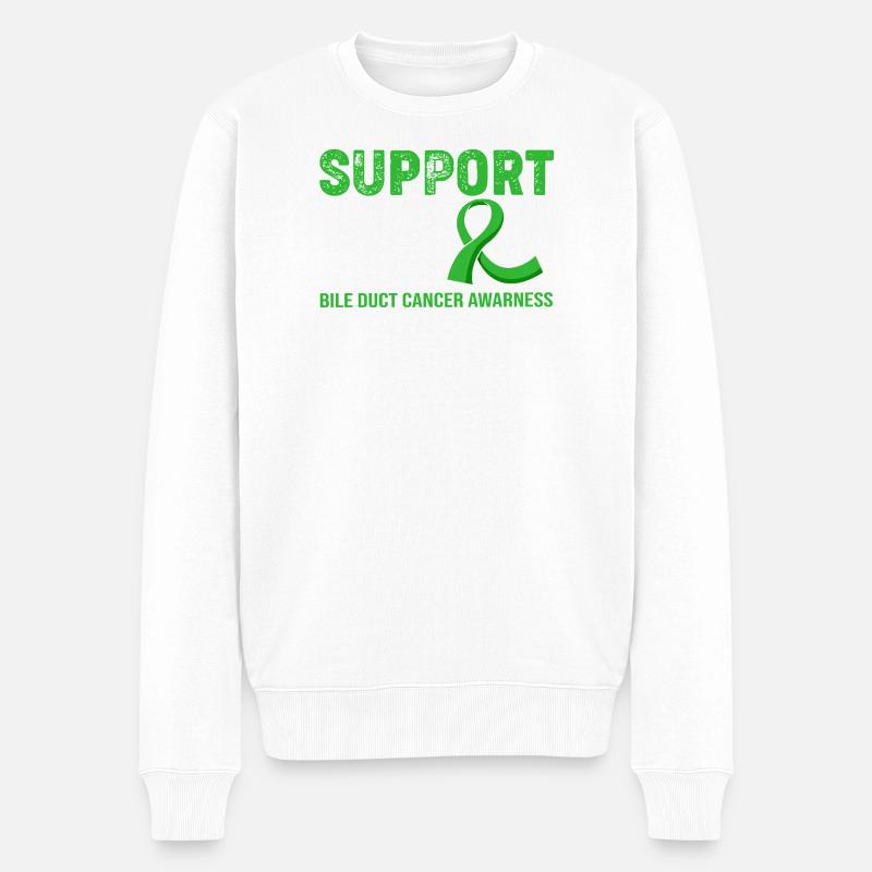 Gallenkrebs - Männer Premium Bio Pullover - Weiß