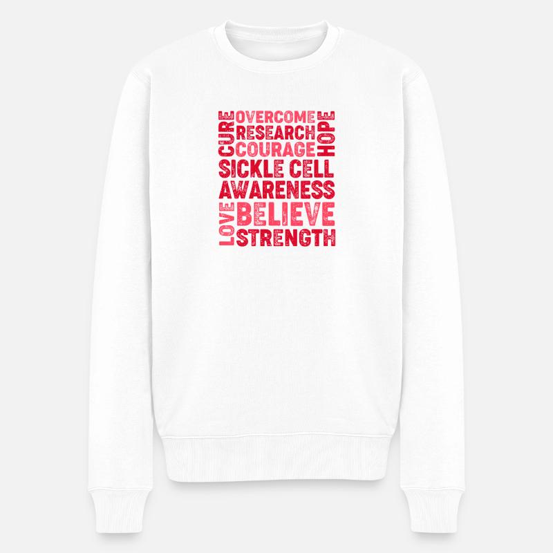 Sichelzellen Anämie - Männer Premium Bio Pullover - Weiß