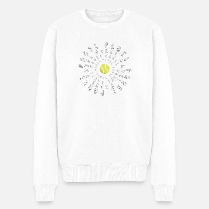 Padel_cirkel - Pull Premium bio Homme - blanc