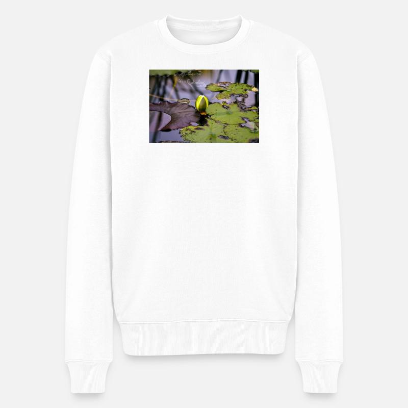 Monde fabioleux Étang aux Nénuphars - Pull Premium bio Homme - blanc