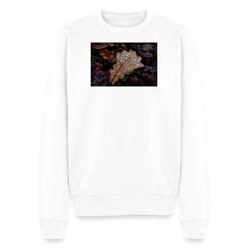 fabiolous world Autumn Leaf - Men's Premium Organic Jumper - white - Front - Thijin (182cm)