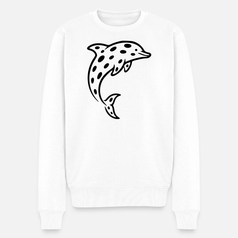Dauphin - Pull Premium bio Homme - blanc