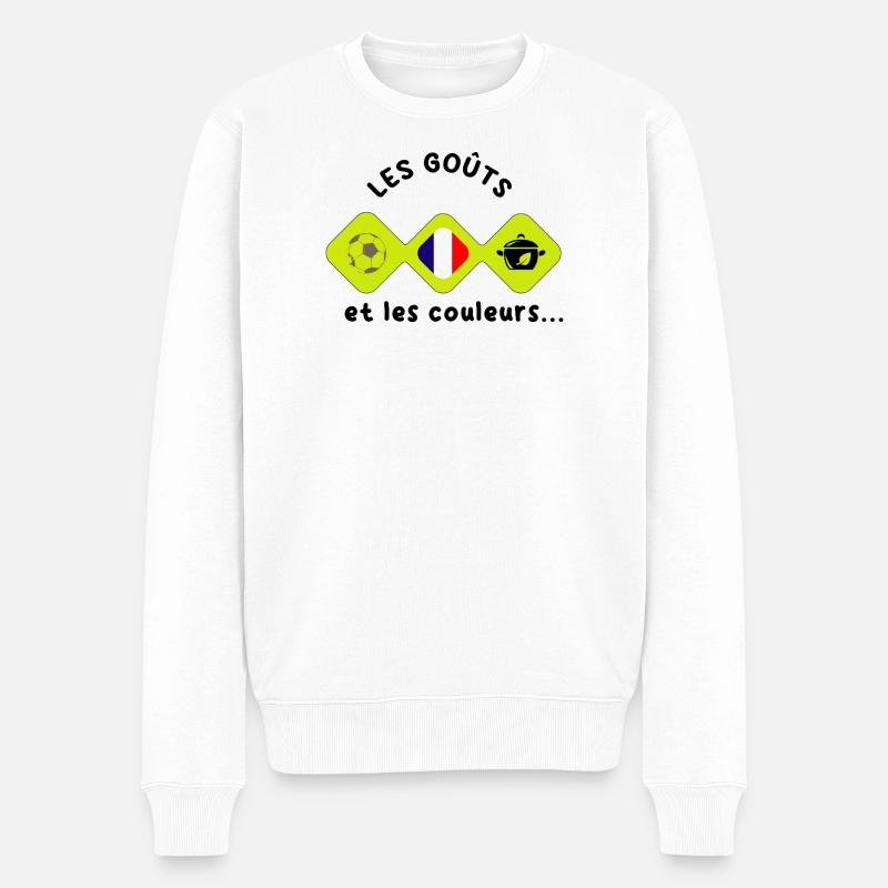 Les_gouts_et_les_couleurs... - Männer Premium Bio Pullover - Weiß