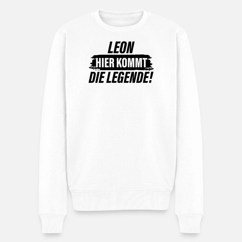 Leon, voici la légende - Pull Premium bio Homme - blanc