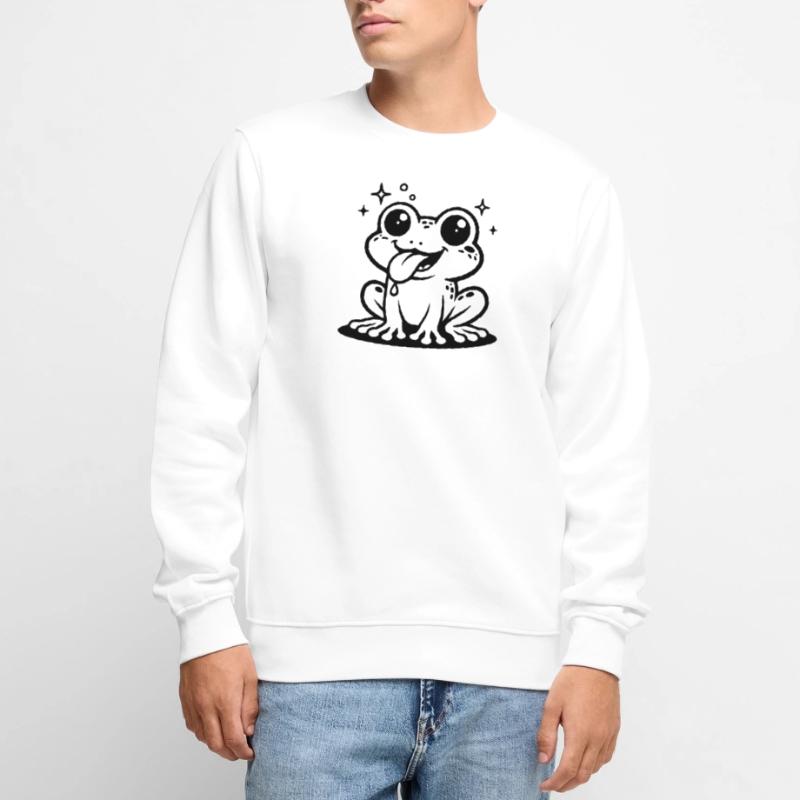 Toad Comic Frog Men's Premium Organic Jumper