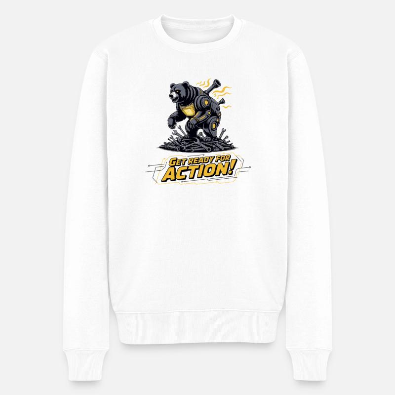 Équipement d’action Bear Mech - Pull Premium bio Homme - blanc