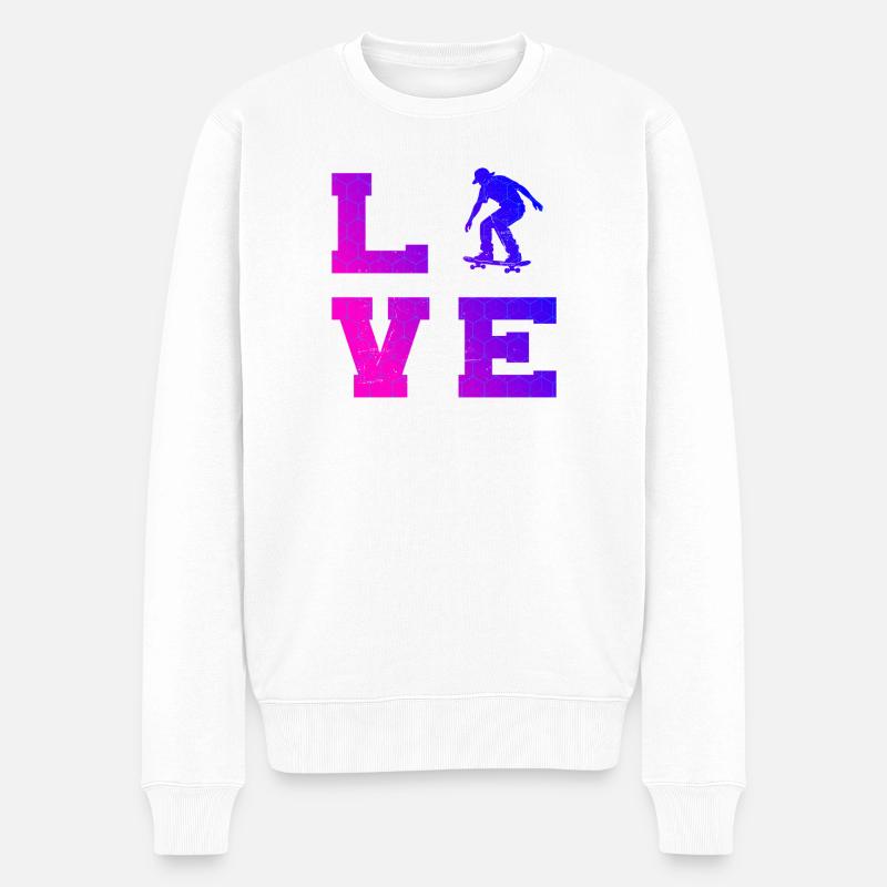 Style skateboard pour toutes les occasions - Pull Premium bio Homme - blanc