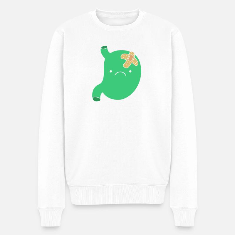 Gastroparese - Männer Premium Bio Pullover - Weiß