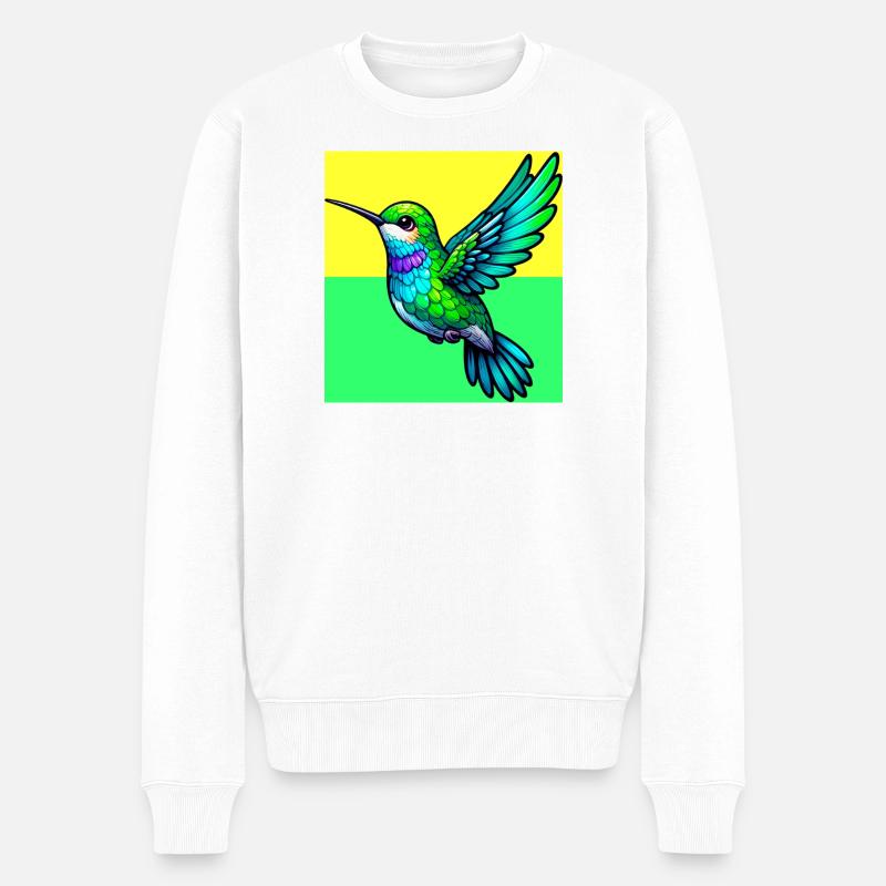 colibri - Pull Premium bio Homme - blanc