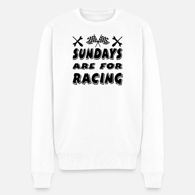 Voiture - Pull Premium bio Homme - blanc