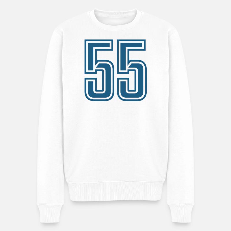 55 - Pull Premium bio Homme - blanc