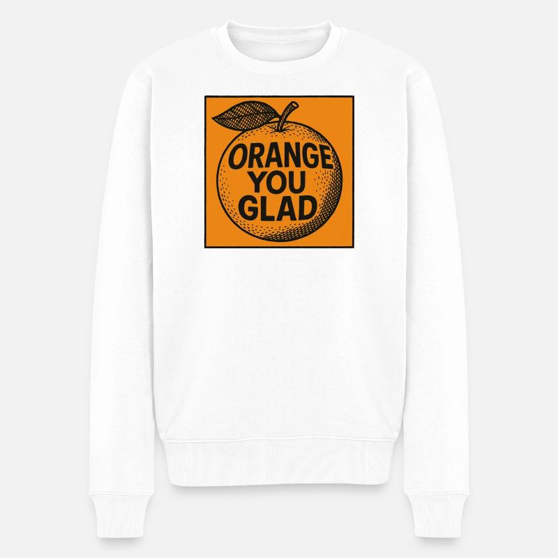 Orange You Glad Jun Tee - Pull Premium bio Homme - blanc