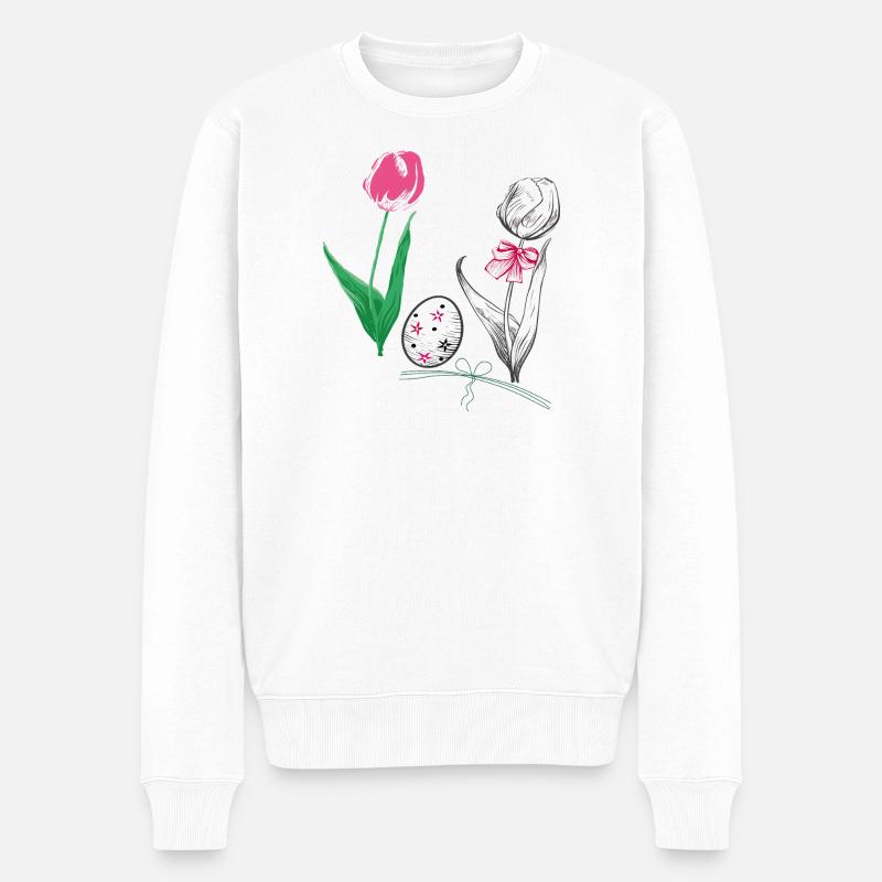  Ostern - Männer Premium Bio Pullover - Weiß