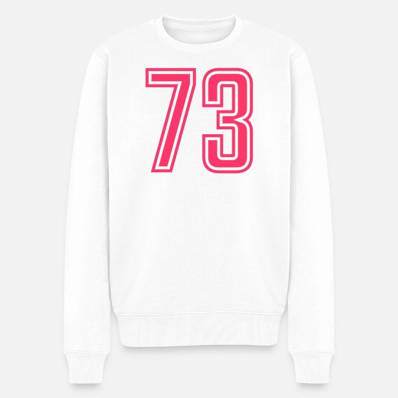 73 - Männer Premium Bio Pullover - Weiß