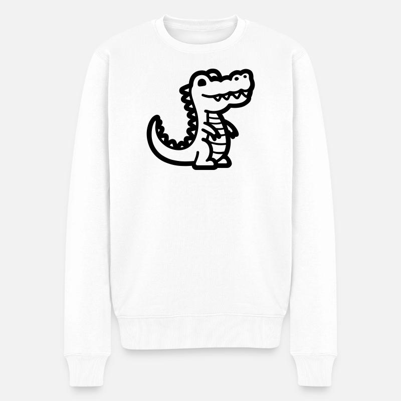 alligator - Pull Premium bio Homme - blanc