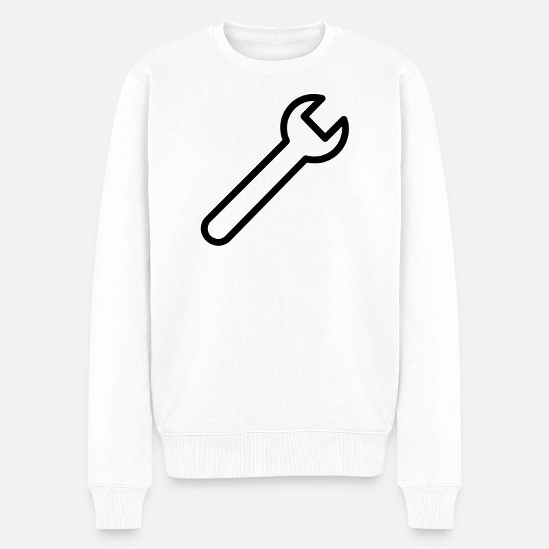 Clé bricolage - Pull Premium bio Homme - blanc