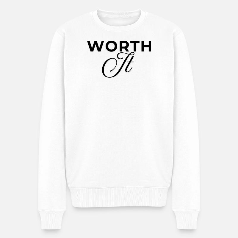 worth it - Pull Premium bio Homme - blanc