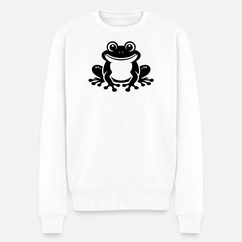 Toad Comic Frog - Men's Premium Organic Jumper - white