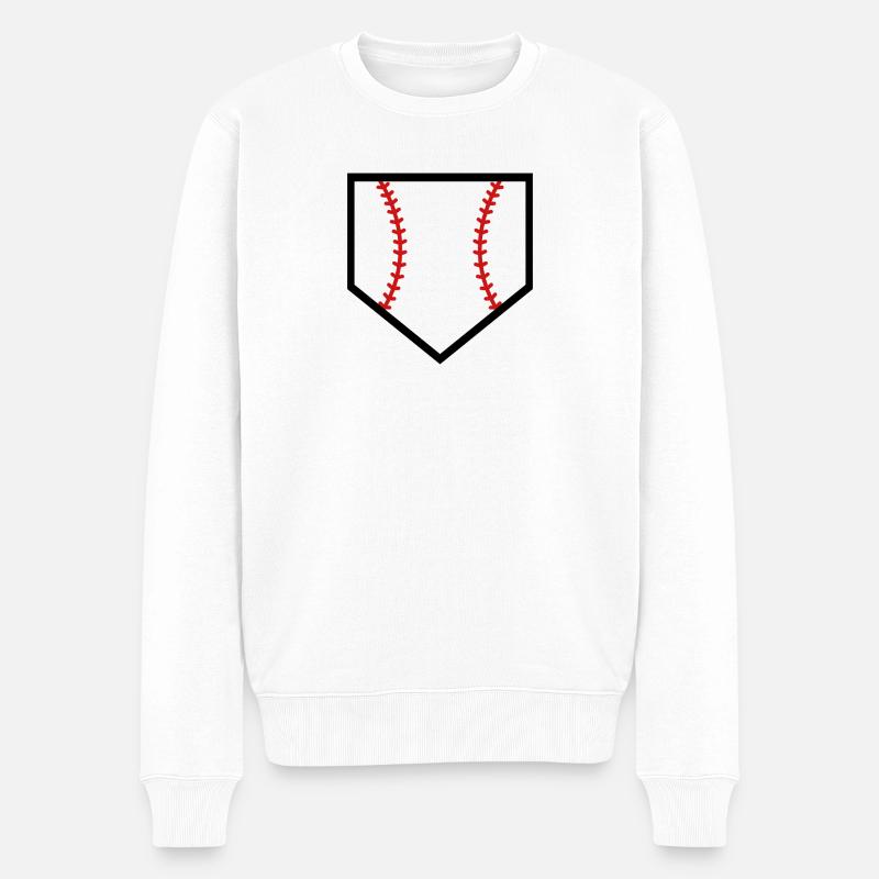 Marbre de baseball - Pull Premium bio Homme - blanc
