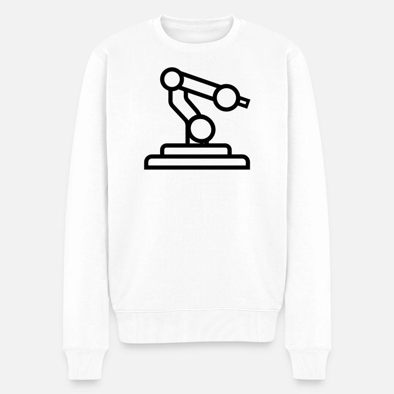 bras robotique - Pull Premium bio Homme - blanc