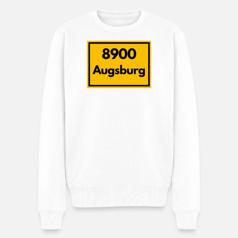 ANCIEN CODE POSTAL RETRO 8900 AUGSBOURG - Pull Premium bio Homme - blanc