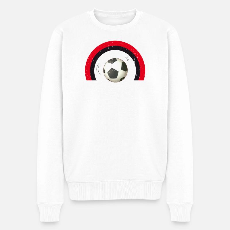 BALL unter Bogen - Männer Premium Bio Pullover - Weiß