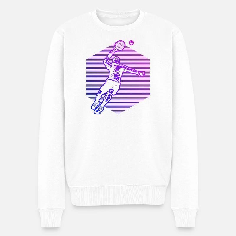 Conception du Padel Power Padel - Pull Premium bio Homme - blanc