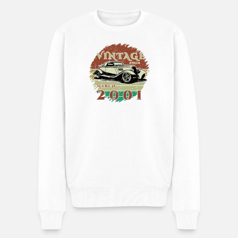 25e anniversaire - Classiques - Millésime depuis 03/2001 - Pull Premium bio Homme - blanc
