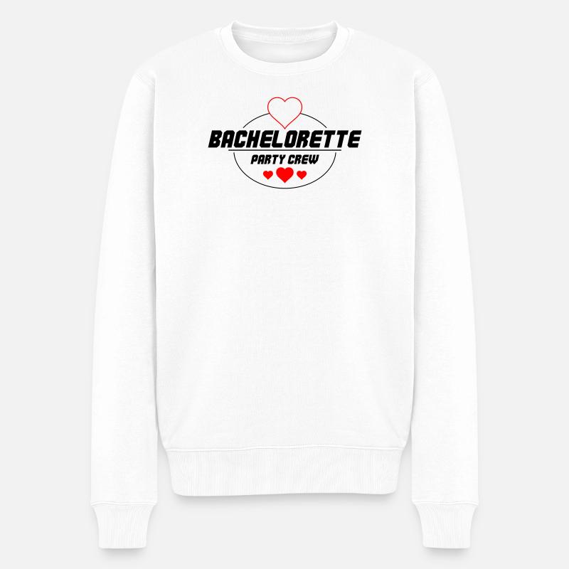 Bachelorette Party Crew - Männer Premium Bio Pullover - Weiß